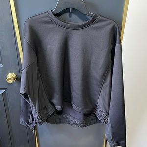 FLX Black Crew Workout Top